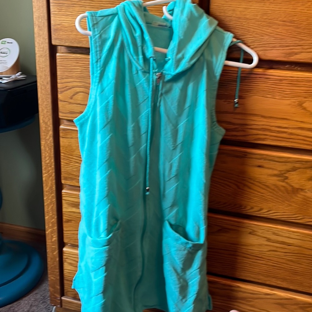 Hooded beach cover up